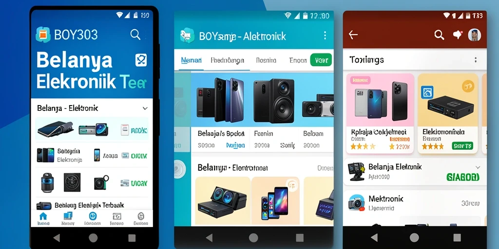 Screenshot antarmuka BOY303 menampilkan kemudahan navigasi aplikasi.