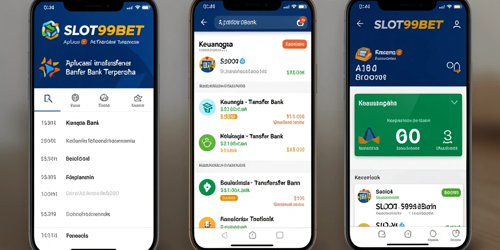 Antarmuka SLOT99BET yang sederhana dan fungsional untuk Transfer Bank.